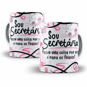 Arte Sublimação Caneca Secretário(a) Flork Profissões Png