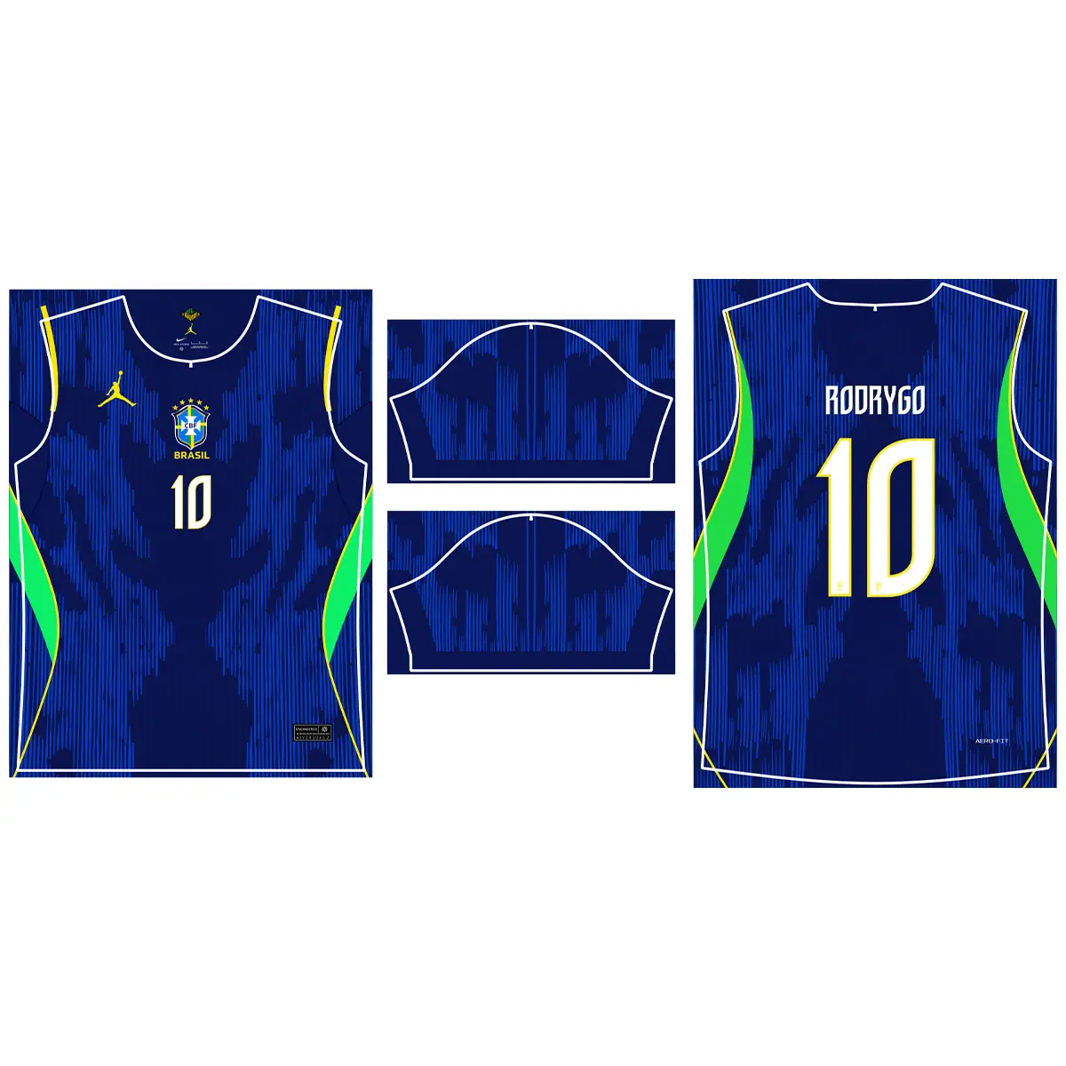 Arte Vetor Camisa Brasil Reserva 2026-2027 em Corel Draw 2 Arte Vetor Camisa Brasil Reserva 2026-2027 em Corel Draw