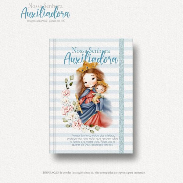 Artes Aquareladas Nossa Senhora Auxiliadora Ilustrações Png