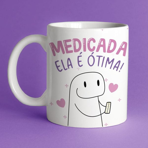 Artes Caneca Amizade Amigas Flork Frases Ilustrações Caneca