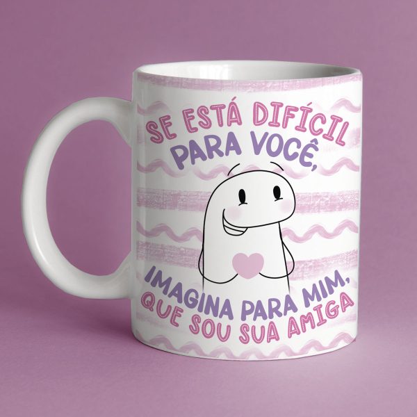 Artes Caneca Amizade Amigas Flork Frases Ilustrações Caneca