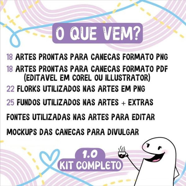 Artes Caneca Amizade Amigas Flork Frases Ilustrações Caneca