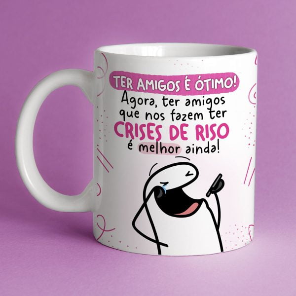 Artes Caneca Dia do Amigo Flork Amigas Meme Frases Divertida