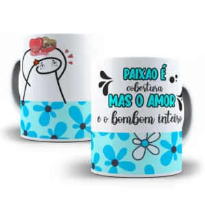 Artes Caneca Florks Namorados, Personalize Como Quiser