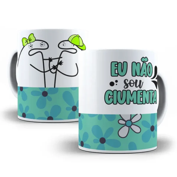 Artes Caneca Florks Namorados, Personalize Como Quiser