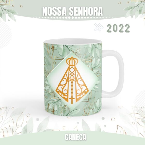 Artes Caneca Nossa Senhora Aparecida - Arquivo Digital