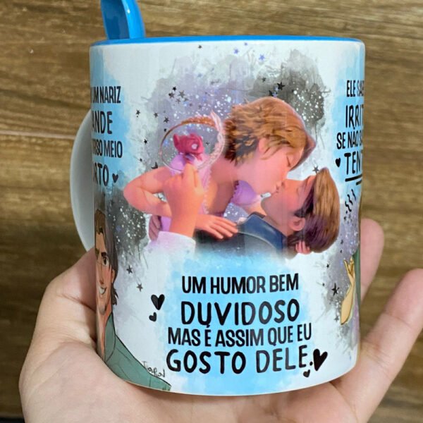 Artes Caneca Sorriso Torto Namorados Ele e Ela Sublimação