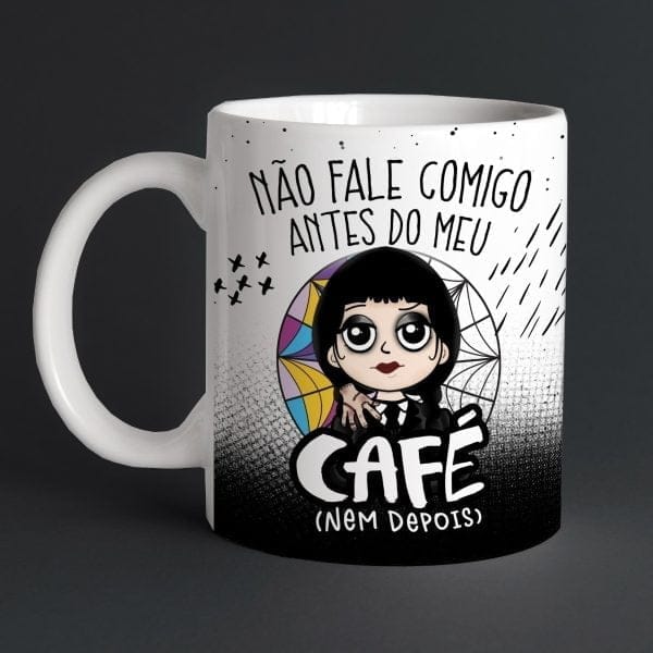 Artes Caneca Wandinha Família Addams Wednesday Merlina