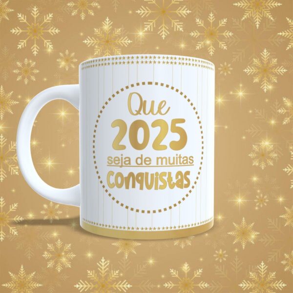 Artes Canecas Ano Novo 2025- Png e pdf