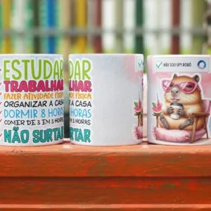 Artes Canecas Capivaras - Png + Elementos Soltos