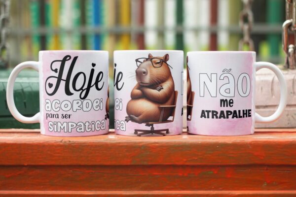 Artes Canecas Capivaras - Png + Elementos Soltos