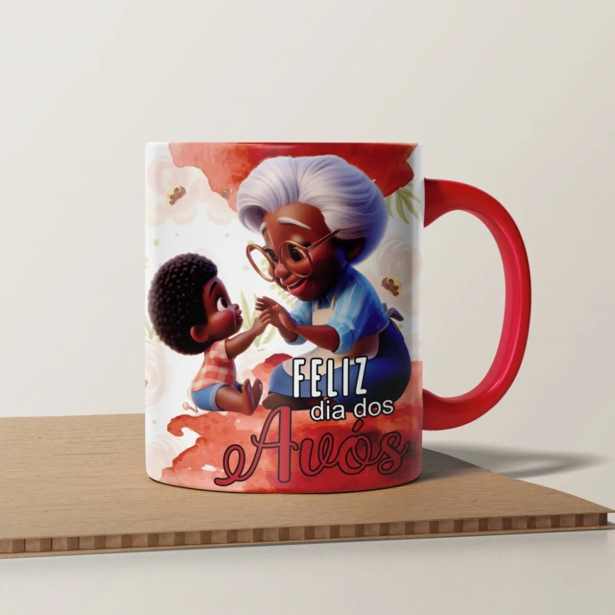 Artes Canecas Dia dos Avós Coloridos - Png e Corel