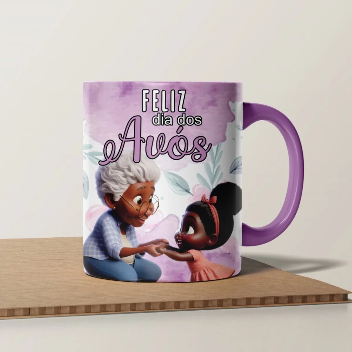 Artes Canecas Dia dos Avós Coloridos - Png e Corel