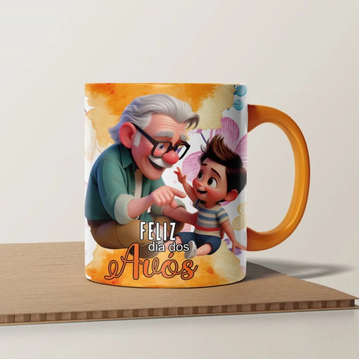 Artes Canecas Dia dos Avós Coloridos - Png e Corel