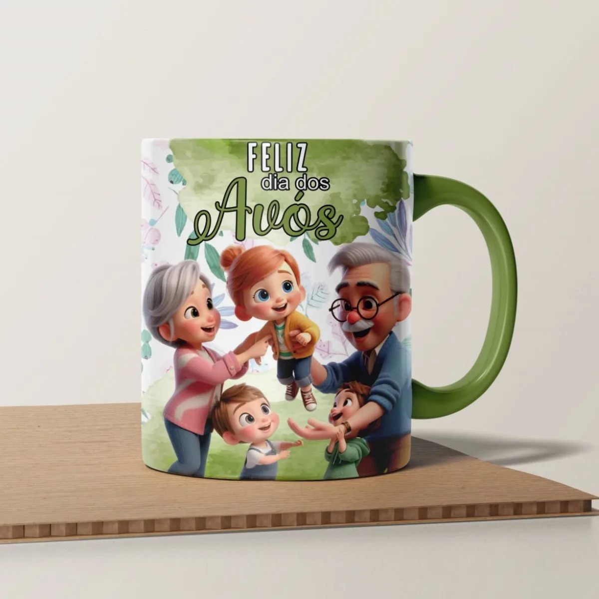 Artes Canecas Dia dos Avós Coloridos - Png e Corel