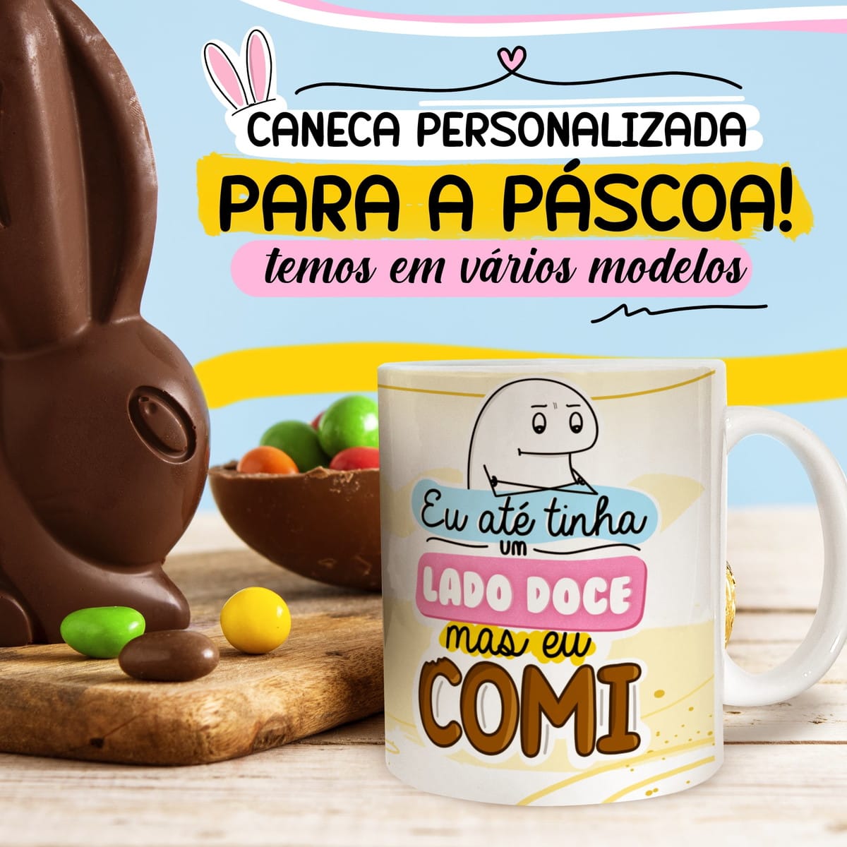 Artes para canecas Páscoa Flork 28 PNG sublimação 3 Artes para canecas Páscoa Flork 28 PNG sublimação - Imagem 3