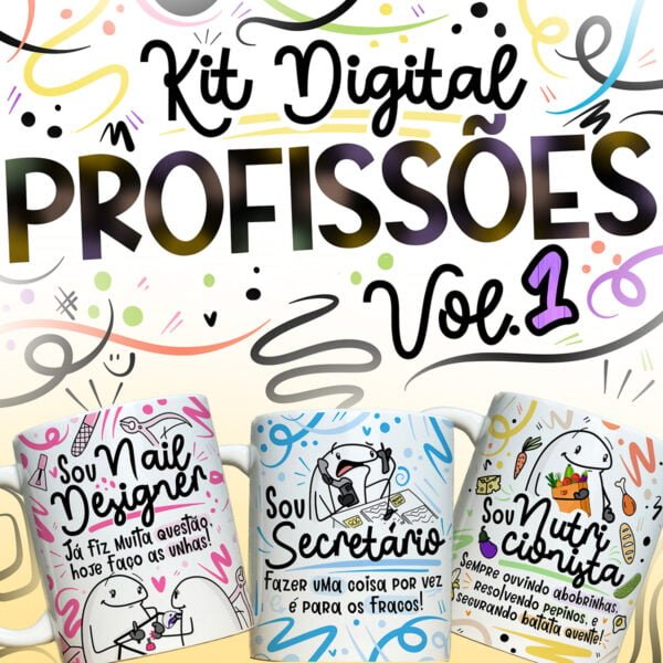 Artes Canecas Profissões Vol. 1 Professor Nutricionista