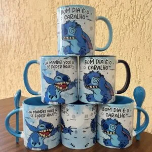 Artes Canecas Stitch Cansado - Png 9 Artes Canecas Stitch Cansado - Png