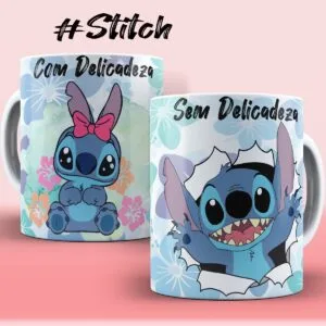 Artes Canecas Stitch com e sem Png e Corel 9 Artes Canecas Stitch com e sem Png e Corel