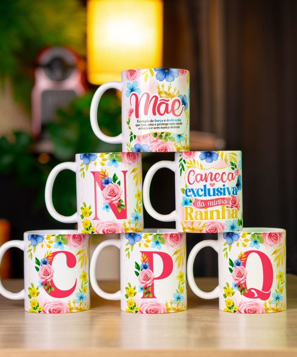 Kit Digital Sublimação Caneca Dia das Mães 2025 em PNG 1 Kit Digital Sublimação Caneca Dia das Mães 2025 em PNG
