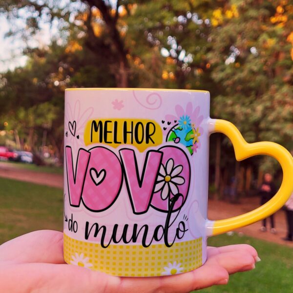 Artes Dia dos Avós Sublimação Caneca Frases Carinhosas