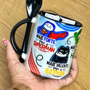 artes digitais caneca pai flork heroi png papelaria