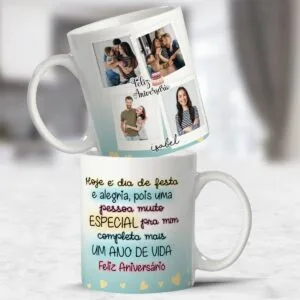 Artes Digitais Canecas Aniversário Feminino Fotos