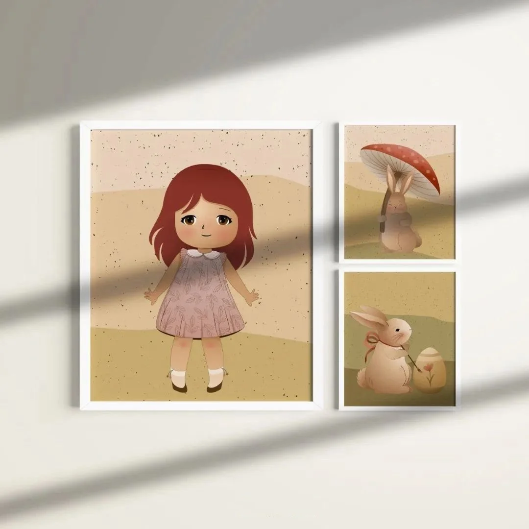 Artes Digitais Páscoa Cute Fofa Para Imprimir Personalizados