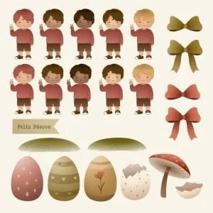Artes Digitais Páscoa Cute Fofa Para Imprimir Personalizados 28 Artes Digitais Páscoa Cute Fofa Para Imprimir Personalizados