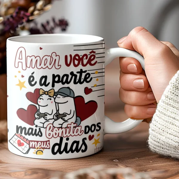 Artes Digitais PNG Sublimação de Canecas Dia dos Namorados