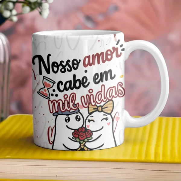 Artes Digitais PNG Sublimação de Canecas Dia dos Namorados