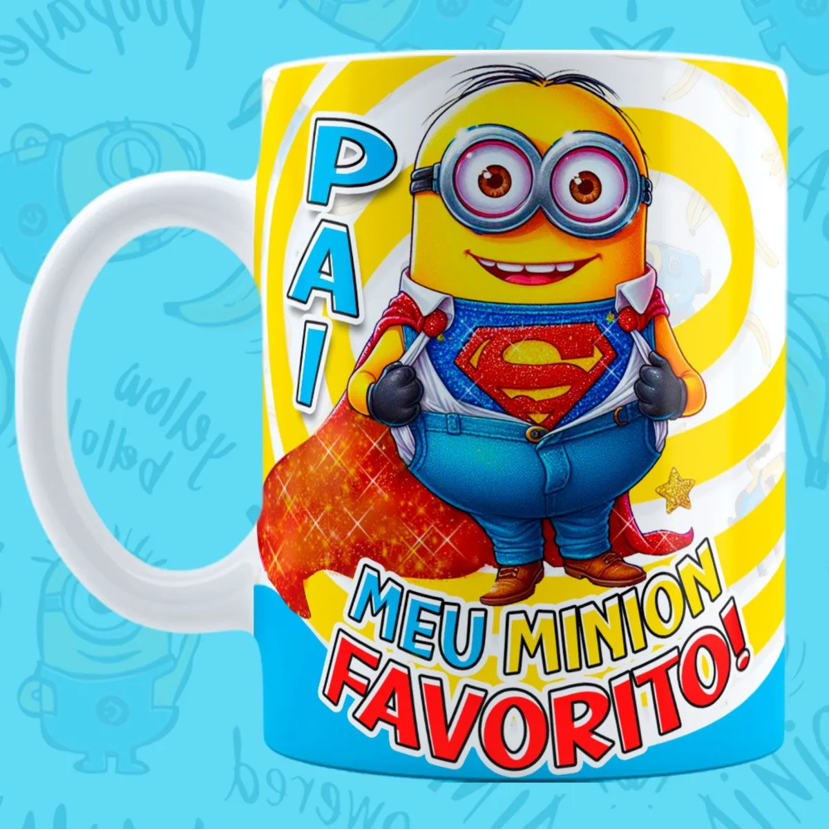 Artes Digitais Sublimação Minions Dia dos Pais - Png 2 Artes Digitais Sublimação Minions Dia dos Pais - Png