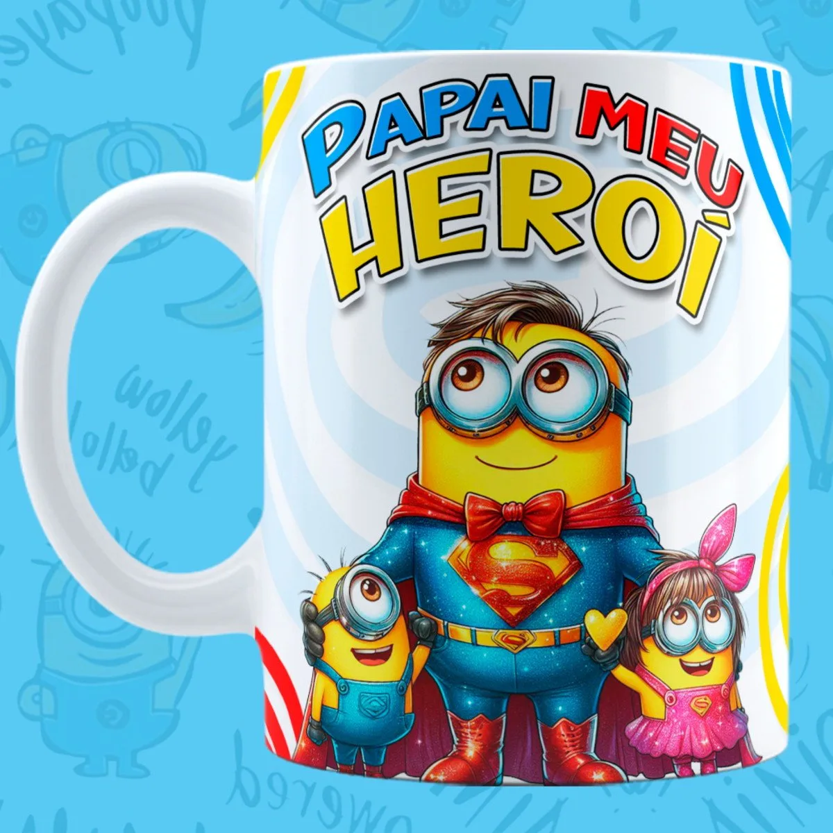 Artes Digitais Sublimação Minions Dia dos Pais - Png 4 Artes Digitais Sublimação Minions Dia dos Pais - Png