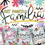 Artes Para Caneca Familia Vol 1 Pack Estampas Digitais 10