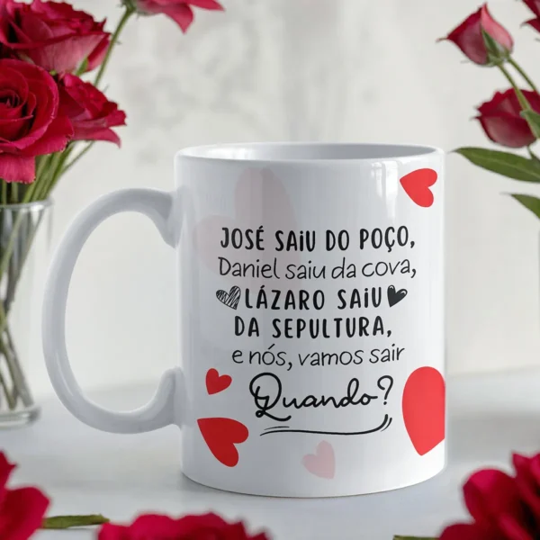 Artes para Sublimação de Canecas - Tema Cantadas Cristãs