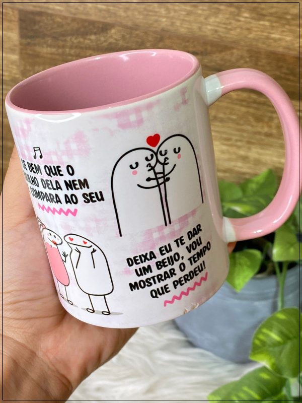 Artes Sublimação Caneca Flork Namorados Ta Vendo Aquela Lua