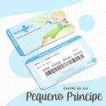 Arte digital de dois cartões SUS, frente e verso, com ilustração de personagem infantil.