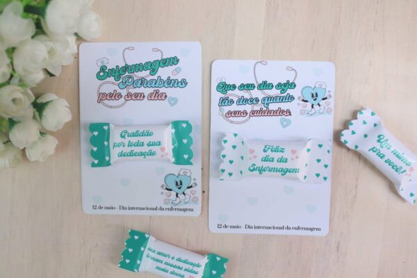 Bala com Card - Dia do Enfermeiro - Arquivo Digital