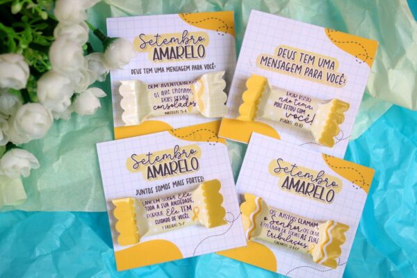 Balinha e Card Setembro Amarelo 2023- Arquivo Digital