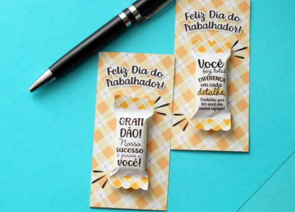 Balinhas e Card Dia do Trabalhador - Arquivo Digital