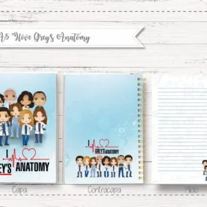 Bloco A5 I Love Greys Anatomy - Arquivo Digital 16 Bloco A5 I Love Greys Anatomy - Arquivo Digital