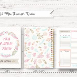 Bloco A5 Meu Planner Diário - Arquivo Digital