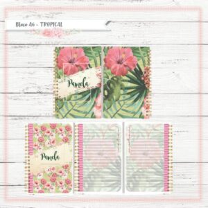 bloco a6 tropical scrapbook