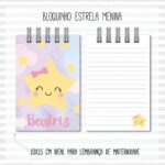 Bloquinho 10x15 Estrela Menina - Arquivo Digital
