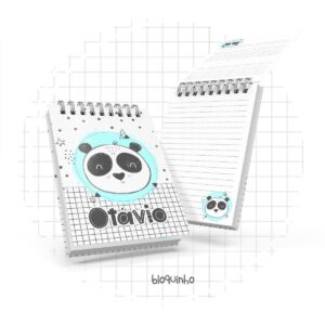 Bloquinho A6 Panda Escandinavo - Arquivo Digital