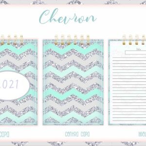 bloquinho anotacoes chevron arquivo digital papel e scrapbook