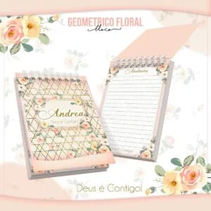 Bloquinho Anotações Deus é Contigo - Arquivo Digital