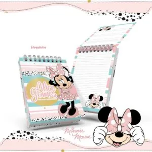 Bloquinho Anotações Minnie - Arquivo Digital