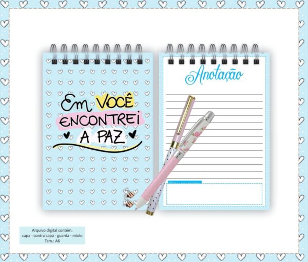 Bloquinho Dia dos Namorados - Modelo 2 - Arquivo Digital