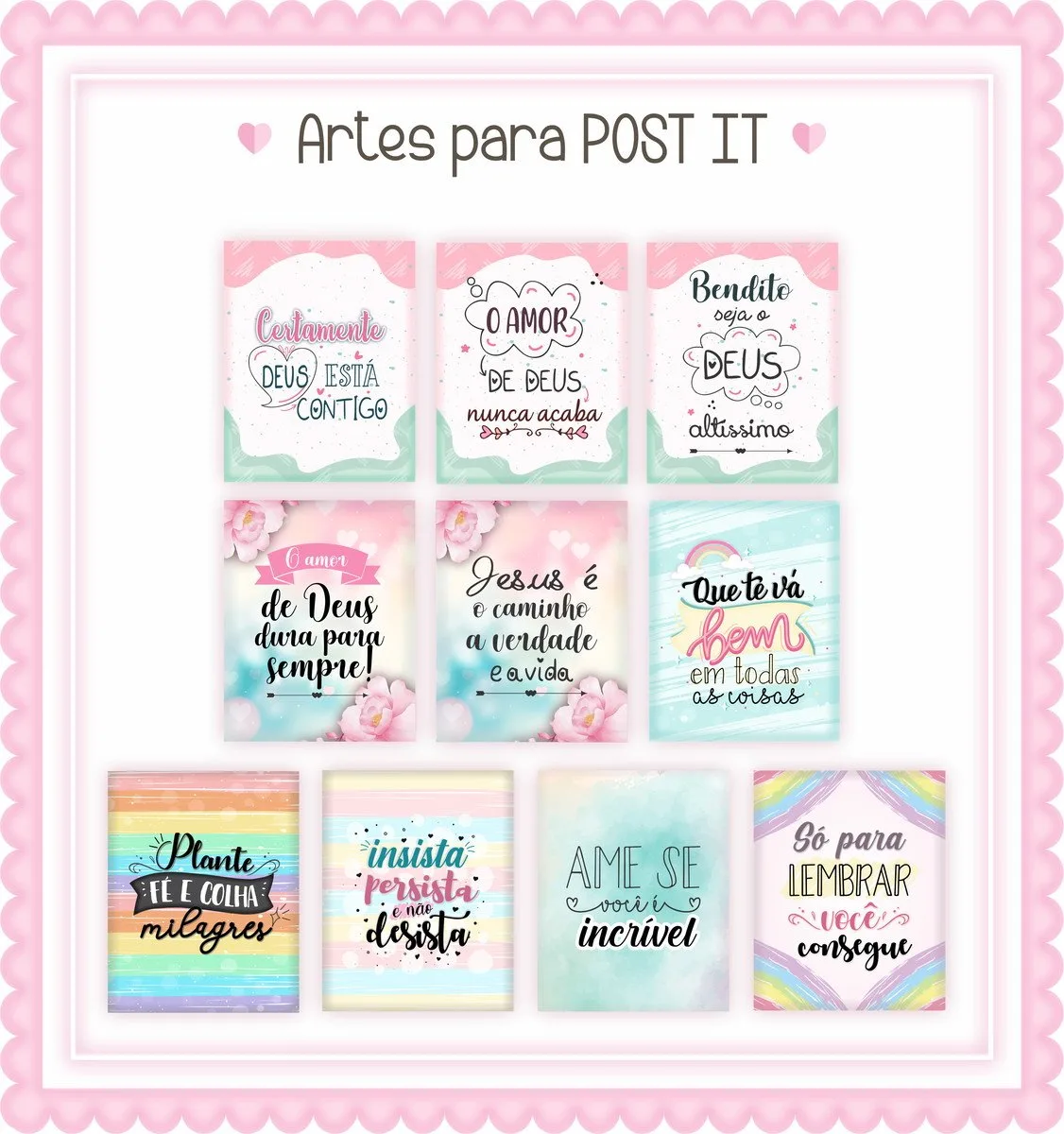 Bloquinho e Post It Frases - Arquivo Digital 2 Bloquinho e Post It Frases - Arquivo Digital